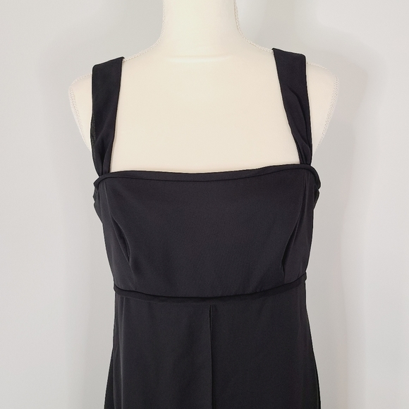 David's Bridal Black Full Length Bridesmaid Gown Size 10 - Picture 4 of 10